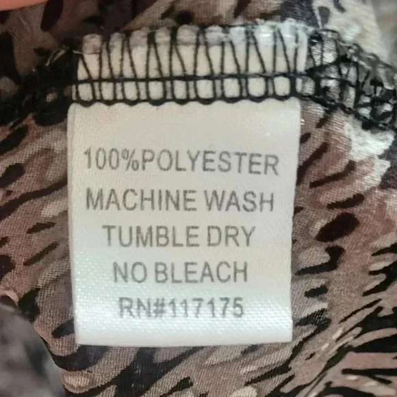 Marina Luna, snakeskin print, sheer top, size medium - Picture 4 of 9